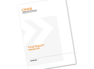 CPIER Final Report - Form the Future response