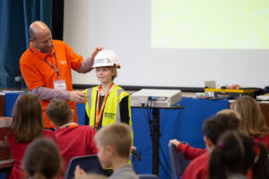 Students learnt about how to remain safe on site.